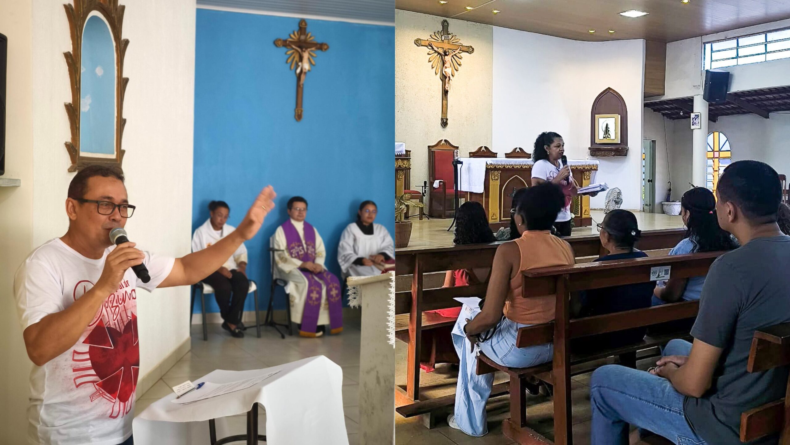 Coordenadores do dízimo Kelma e Valmir